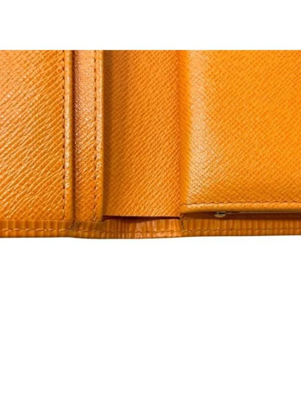 Louis Vuitton Bifold Wallet Portomonevier Viennois Orange Mandarin Epi Kiss